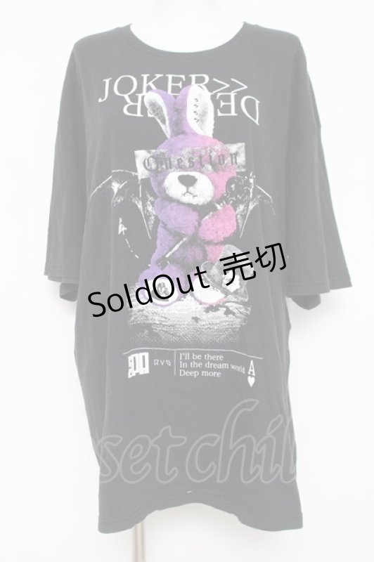 画像1: SEX POT ReVeNGe / DEVIL BUNNY LONG Ｔシャツ F 黒 Y-26-04-21-107-SP-TO-SZ-ZY (1)
