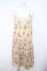 画像1: axes femme / 花柄ティアードキャミワンピース M 生成り Y-26-04-21-114-AX-OP-SZ-ZS (1)