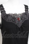 画像3: axes femme / 花柄チュールレース使いタンク M 黒 Y-26-04-21-012-AX-TO-SZ-ZY (3)