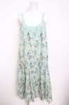 画像1: axes femme / 花柄ティアードキャミワンピース M グリーン Y-26-04-21-120-AX-OP-SZ-ZY (1)