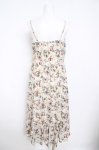 画像2: axes femme / ヴィンテージフルーツ柄キャミワンピース M ベージュ Y-26-04-21-122-AX-OP-SZ-ZY (2)
