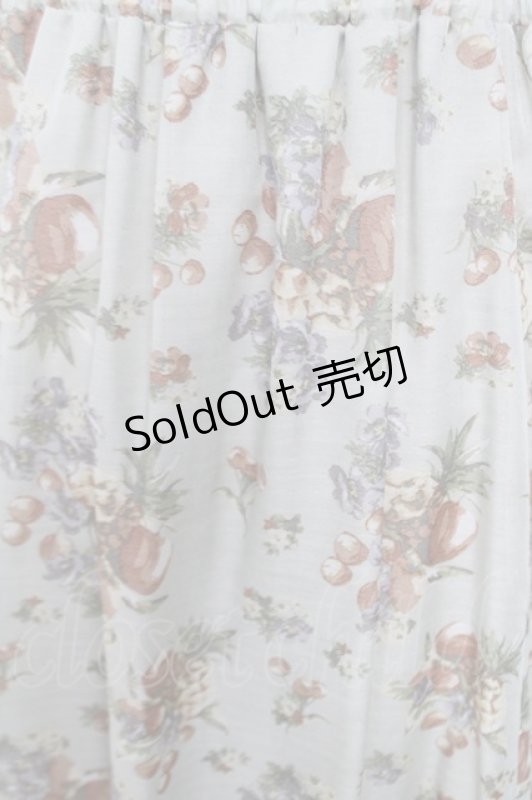 画像3: axes femme / フルーツ柄イレヘムロングワンピース M グリーン Y-26-04-21-123-AX-OP-SZ-ZY (3)