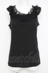画像1: axes femme / チュール襟付きタンクトップ M 黒 Y-26-04-21-013-AX-TO-SZ-ZY (1)
