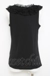 画像2: axes femme / チュール襟付きタンクトップ M 黒 Y-26-04-21-013-AX-TO-SZ-ZY (2)