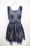 画像1: axes femme / 総レースノースリワンピース M 紺 Y-26-04-21-130-AX-OP-SZ-ZY (1)