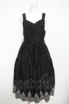 画像1: axes femme POETIQUE / 裾刺繍ワンピース  黒 Y-26-04-21-135-AX-OP-SZ-ZY (1)