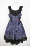 画像1: NIBBLE POISON / ナイトメアチェックワンピース  パープル Y-26-04-21-138-PU-OP-SZ-ZY (1)