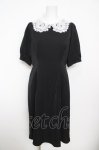 画像1: axes femme POETIQUE / レース襟デザインワンピース  黒 Y-26-04-21-140-AX-OP-SZ-ZY (1)