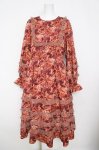 画像1: axes femme NOSTALGIE / ヴィンテージフラワー柄ワンピース F オレンジ Y-26-04-21-147-AX-OP-SZ-ZY (1)