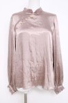 画像1: axes femme NOSTALGIE / サテンチャイナブラウス M ピンク Y-26-04-21-015-AX-BL-SZ-ZY (1)