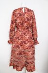 画像2: axes femme NOSTALGIE / ヴィンテージフラワー柄ワンピース F オレンジ Y-26-04-21-147-AX-OP-SZ-ZY (2)