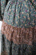 画像3: axes femme NOSTALGIE / 小花切替裾刺繍ワンピース M グリーン Y-26-04-21-148-AX-OP-SZ-ZS (3)