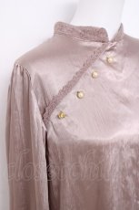 画像3: axes femme NOSTALGIE / サテンチャイナブラウス M ピンク Y-26-04-21-015-AX-BL-SZ-ZI (3)