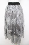 画像2: axes femme / コードレーススカート  グレー Y-26-04-21-159-AX-SK-SZ-ZY (2)
