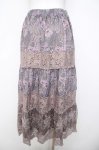 画像2: axes femme / ペイズリー×花柄ロングスカート  淡ピンク Y-26-04-21-162-AX-SK-SZ-ZY (2)