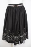 画像1: axes femme POETIQUE / 星座刺繍ビットデザインスカート  黒 Y-26-04-21-167-AX-SK-SZ-ZY (1)