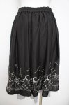 画像2: axes femme POETIQUE / 星座刺繍ビットデザインスカート  黒 Y-26-04-21-167-AX-SK-SZ-ZY (2)