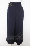 画像1: axes femme / ダブルベルトフレアパンツ  紺 Y-26-04-21-176-AX-PA-SZ-ZY (1)