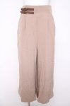 画像1: axes femme / ダブルベルトフレアパンツ  ベージュ Y-26-04-21-177-AX-PA-SZ-ZY (1)