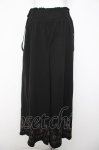 画像2: axes femme / 裾刺繍サス付ワイドパンツ  黒 Y-26-04-21-178-AX-PA-SZ-ZY (2)