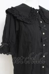 画像3: axes femme kawaii / 半袖丸襟コットンブラウス M 黒 Y-26-04-21-017-AX-BL-SZ-ZY (3)