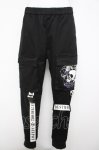 画像1: SEX POT ReVeNGe / ROSE SKULL LOGO BELT ジョガー パンツ L 黒 Y-26-04-21-183-SP-PA-SZ-ZY (1)