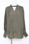 画像1: axes femme / 袖レースアップブラウス M グリーン Y-26-04-21-022-AX-TO-SZ-ZY (1)