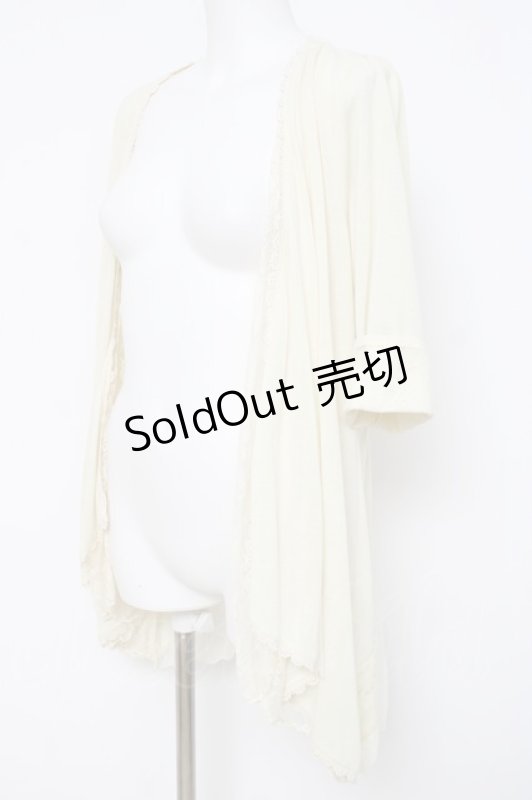 画像2: axes femme / シフォン切替トッパーカーディガン M キナリ Y-26-04-21-027-AX-TO-SZ-ZY (2)