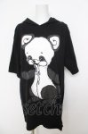 画像1: yaponskii / パンダよだれべあBIGプルオーバー  黒 Y-26-04-22-091-PU-TO-SZ-ZY (1)