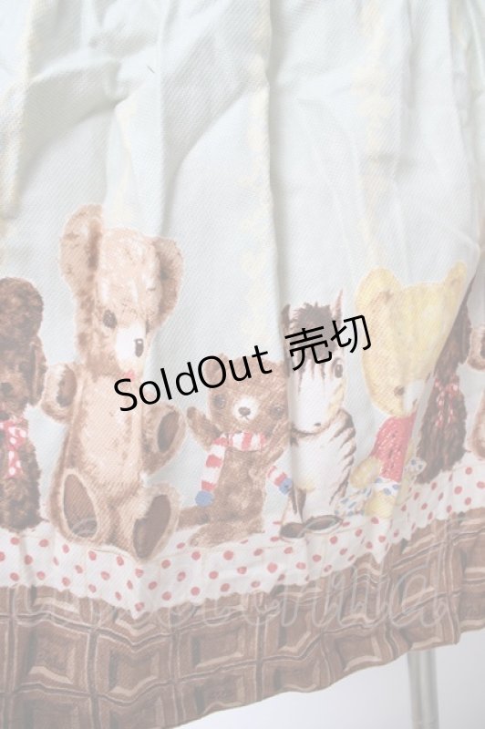 画像3: Emily Temple cute / チョコ&ぬいぐるみノースリーブワンピース  サックス Y-26-04-22-099-ET-OP-SZ-ZY (3)