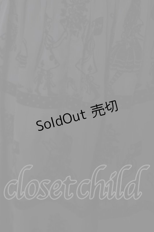 画像3: Emily Temple cute / ワンダーランドフロッキーノースリーブワンピース  黒 Y-26-04-22-101-ET-OP-SZ-ZY (3)