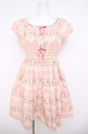 画像1: Emily Temple cute / フリルドット苺ワンピース  ピンク Y-26-04-22-104-ET-OP-SZ-ZY (1)
