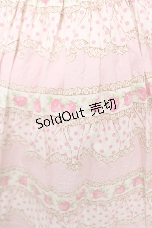 画像3: Emily Temple cute / フリルドット苺ワンピース  ピンク Y-26-04-22-104-ET-OP-SZ-ZY (3)