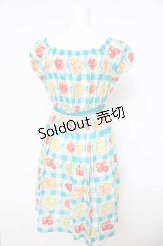 画像2: Emily Temple cute / ギンガムタルトワンピース  ブルー Y-26-04-22-105-ET-OP-SZ-ZY (2)