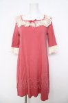 画像1: Leur Getter / スクエアレースフリルカットソーワンピース M ピンク Y-26-04-22-107-LU-OP-SZ-ZY (1)