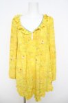 画像1: Cherir la femme / お花と子どもたちのチュニック M イエロー Y-26-04-22-109-LO-OP-SZ-ZY (1)