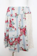画像1: Jane Marple / ウォールペーパースカート M サックス Y-26-04-22-114-JM-SK-SZ-ZY (1)
