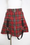 画像1: KILL STAR / チェックミニスカート  赤 Y-26-04-22-116-SL-TO-SZ-ZY (1)