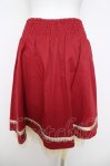 画像2: axes femme / 鍵チャーム付き裾チュールスカート  赤 Y-26-04-22-118-AX-SK-SZ-ZY (2)