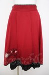 画像1: axes femme / トランプシシュウジャカードスカート  赤 Y-26-04-22-119-AX-SK-SZ-ZY (1)