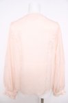 画像2: axes femme NOSTALGIE / スクエアネックフリルブラウス  ピンク Y-26-04-22-050-AX-BL-SZ-ZY (2)