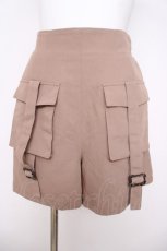 画像1: axes femme / カーゴポケットショートパンツ  ベージュ Y-26-04-22-127-AX-PA-SZ-ZS (1)