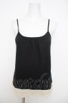画像1: franche lippee black / 裾レースキャミソール M 黒 Y-26-04-22-051-LO-TO-SZ-ZY (1)