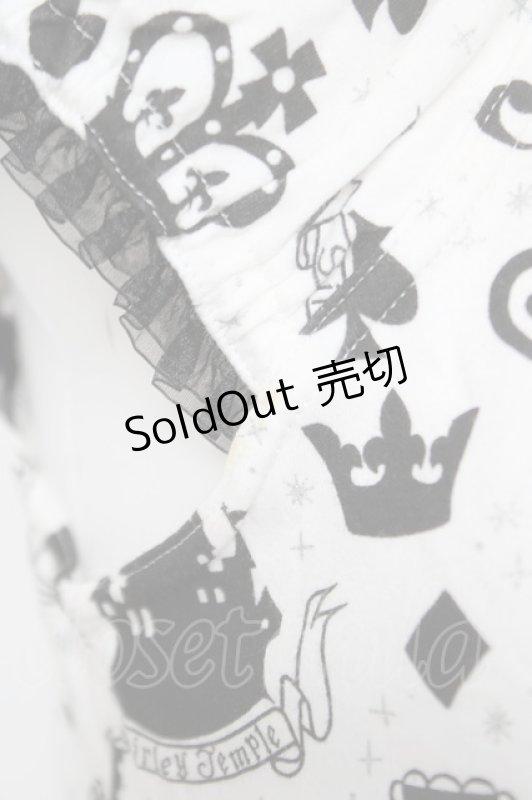 画像3: Shirley Temple / お城総柄ミニ袖カットソー 160 白 Y-26-04-22-055-ET-TO-SZ-ZY (3)