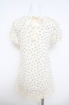 画像2: franche lippee black / ドット柄ロングカットソー M アイボリー Y-26-04-22-059-LO-OP-SZ-ZY (2)