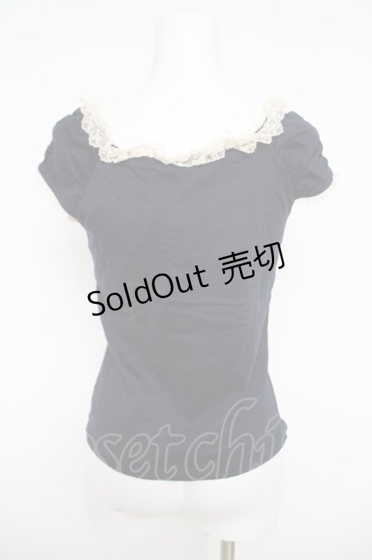 画像2: Emily Temple cute / リボン付カットソー M 紺 Y-26-04-22-066-ET-TO-SZ-ZY (2)