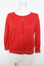 画像1: Emily Temple cute / 7分袖ラメニットカーディガン  レッド Y-26-04-22-077-ET-TO-SZ-ZS (1)