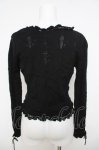 画像2: Emily Temple cute / 百合紋章ニットカーディガン M 黒 Y-26-04-22-080-ET-TO-SZ-ZY (2)