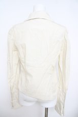 画像2: Jane Marple / 丸襟フリルブラウス M オフシロ Y-26-04-22-083-JM-BL-SZ-ZY (2)