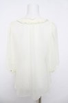 画像2: Franche Lippee / レース切替シフォンブラウス M アイボリー Y-26-04-23-046-LO-BL-SZ-ZY (2)